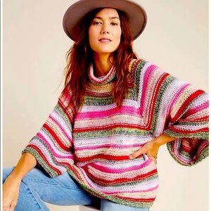 Anthropologie Candice Bell-Sleeved Sweater